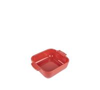 Peugeot Plat à four céramique Appolia carré 18 cm rouge 0,66 L – Garantie 10 ans