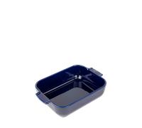 Plat four rectangulaire bleu céramique 25 cm Peugeot