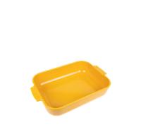 PEUGEOT - Plat Four En Céramique Rectangulaire - 36 cm x 23,6 cm x 7,5 cm - Contenance : 3,8 L - Garanti 10 Ans - Fabrication Française - Coloris Jaune Safran
