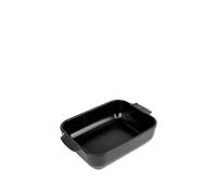 Appolia Plat four céramique rectangle noir satin 25 cm - 10in