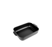 Appolia Plat four céramique rectangle noir satin 32 cm - 12.5in