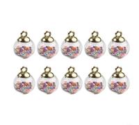 Apportez de la joie à votre espace avec 10 étoiles transparentes conçues pour une décoration festive avec des boules de cristal (multicolore)