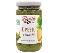 Apportez la saveur authentique de l’Italie à vos plats avec le pesto à la Genovese FLORELLI 190g- Lot De 4