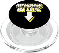 Appreciate The Little Things in Life Arrow Blague Amusante pour Adulte PopSockets PopGrip pour MagSafe