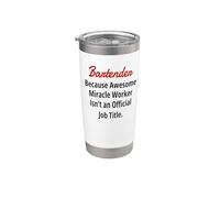 Appréciation amusante du barman Gobelet isotherme en acier inoxydable double paroi
