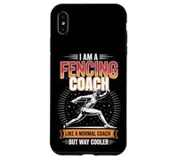 Appréciation de l'entraîneur d'escrime Instructeur d'escrime Enseignant d'escrime Coque pour iPhone XS Max