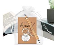 Appréciation Des Employés - Coffret Cadeau De 4,88 Pouces | Papeterie En Papier - Soyez Fier De Votre Carnet De Travail, Stylo Et Porte-clés, Cadeaux De Remerciement Pour Le Personnel, Les Enseignants