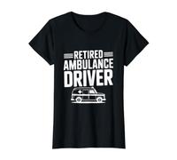 Appréciation du héros de la Vie du Chauffeur d'ambulance à la Retraite T-Shirt Graphique avec Valeur, Femme, Noir, M