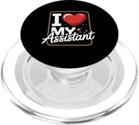 Appréciation du secrétaire administratif « I Love My Assistant Admin Secretary » PopSockets PopGrip pour MagSafe
