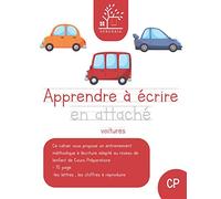 Apprendre à écrire en attaché, voitures - cp: écriture cursive petite et grande section | Appendre l'alphabet & lettres cursives en s'amusant! | Tracer des formes