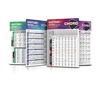Apprendre à Jouer de La Guitare pour Débutants. Cartes Accords de Guitare, Cartes Gammes de la Guitare, Cartes Cercle des Quintes, Cartes Théorie de la Musique, Cours de Guitare Acoustique Electrique