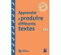 Apprendre à produire différents textes CE2 + Téléchargement - Chambon Christelle - Retz Eds - Livre CD-ROM - Guide CD