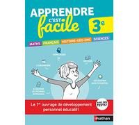 Apprendre c'est facile Brevet 3e - Développement personnel éducatif - appliqué à chaque matière du Brevet 2026 : Maths - Français - Histoire-Géographie EMC (Enseignement moral et civique) - Sciences