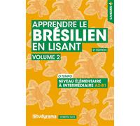 Apprendre le brésilien en lisant (vol. 2) - Niveau élémentaire à intermédiaire (A2-B1) O tempo - Roberta Tack - Studyrama Eds - broché - Méthode de langue