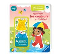 Ravensburger Play + - Livre Mon premier livre aimanté : Apprendre les couleurs en s'habillant - Livre bébé dès 18 mois - 13099063