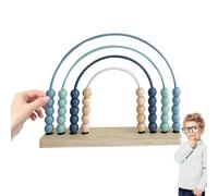 Apprendre les mathématiques pour | Jouet d'apprentissage pour | Cadre de comptage en bois pour compétences mathématiques précoces, 10,63 x 8,66 x 2,52 pouces, abaque mathématique