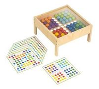 Apprendre Les Mathématiques - Table en mosaïque avec des balles colorées - jeu Montessori Multicolore G