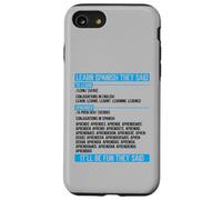 Apprendre l'espagnol Ils Ont Dit l'humour de conjugaison Coque pour iPhone SE (2020) / 7/8