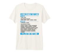 Apprendre l'espagnol Ils Ont Dit l'humour de conjugaison T-Shirt Haut de Gamme