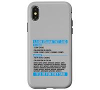 Apprendre l'italien They Said Imparare Verbe Conjugation Drôle Coque pour iPhone X/XS