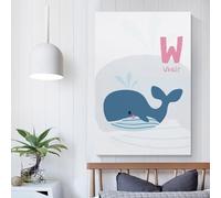 Apprenez à connaître les animaux de la salle de bain : kit de peinture à l'huile sur toile, décoration amusante pour la chambre, cadeau d'anniversaire pour femmes, 20 x 30 cm (8 x 12 pouces).