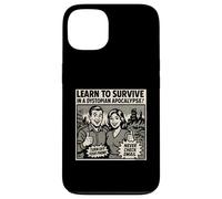 Apprenez à survivre dans Une Apocalypse Dystopique Retro Comic Ad Coque pour iPhone 13