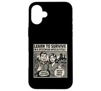 Apprenez à survivre dans Une Apocalypse Dystopique Retro Comic Ad Coque pour iPhone 16 Plus