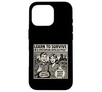 Apprenez à survivre dans Une Apocalypse Dystopique Retro Comic Ad Coque pour iPhone 16 Pro