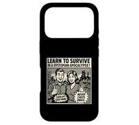 Apprenez à survivre dans Une Apocalypse Dystopique Retro Comic Ad Coque pour iPhone 17 Pro