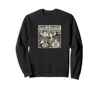 Apprenez à survivre dans Une Apocalypse Dystopique Retro Comic Ad Sweatshirt