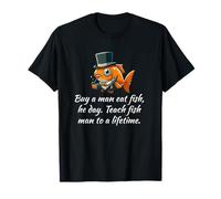 Apprenez à Un Homme à pêcher Meme Troll - Funny Fish Gentleman T-Shirt