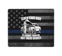 Apprenez À Vos Enfants À Changer Leur Huile, Pas Leur Genre Tapis De Souris Base en Caoutchouc Tapis Souris Douce Mouse Pad pour Études Ordinateur Gamer 25X30Cm
