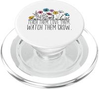 Apprenez-Leur à Les Aimer, Regardez-Les Grandir, Motif Floral rétro PopSockets PopGrip pour MagSafe