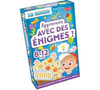 Apprenons avec des énigmes - Jeu de société - TACTIC - IQ Bingo - 2 joueurs - De 8 à 12 ans