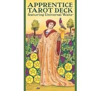 Apprentice Tarot Deck: 78 Cards for Beginners featuring Universal Waite with Tarot Meanings & Keywords for Easy Learning, Colorful Visual Cues for Divination, Includes 36-Page Instruction Booklet
