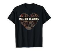 Apprentissage Automatique - I Love ML Science T-Shirt Graphique avec Valeur