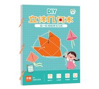 Apprentissage De La Géométrie Pour - Livre de Géométrie 3D avec Ficelle Tirante,Outil Éducatif pour Activités Pédagogiques de Pensée Spatiale pour et