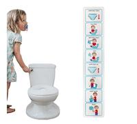 Apprentissage de la propreté Support visuel - Outil d'entraînement portable pour les tout-petits - Guide de la petite salle de bain | Table d'entraînement à la propreté multifonctionnelle avec