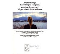 APPRENTISSAGE D'UNE LANGUE ELOIGNEE : ANALYSE DES ERREURS D'APPRENANTS FRANCOPHONES