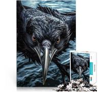 Apprentissage éducatif Corbeau Curieux en vol Puzzle Adulte 2000 pièces 70x100cm est idéal comme Cadeau pour Toute la Famille à partir de 14 Ans