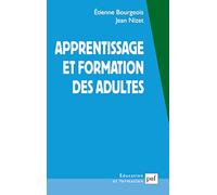 Apprentissage et formation des adultes
