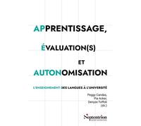 Apprentissage, Évaluation(S) Et Autonomisation - L'enseignement Des Langues À L'université