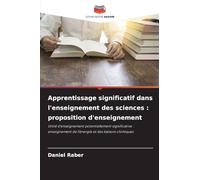 Apprentissage significatif dans l'enseignement des sciences: proposition d'enseignement