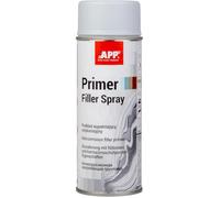 APP Primer Filler Spray | Apprêt antirouille pour metal | Bombe peinture antirouille d'apprêt pour carrosserie voiture avec des propriétés de remplissage élevées | Gris Clair | 400 ml