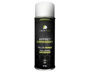 Apprêt Garnissant Carrosserie Noir 500ml - IRONTEK | IT143 | Mono-Composant Sans Primaire | Séchage Rapide Ponçage Facile | Auto & Moto | Formule Professionnelle