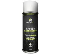 Apprêt Garnissant Gris Clair Spray | IRONTEK | 500ml | Haute épaisseur, tout support métal plastique alu | Adhérence directe sans primaire | Finition lisse, séchage rapide, ponçage facile