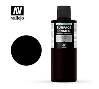 Apprêt - Vallejo - Surface Primer Noir - 200ml - Acrylique - Mat - Intérieur