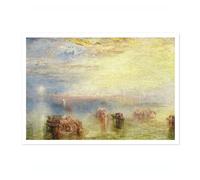 Approach To Venice Joseph Mallord William Turner, impression d'art classique, exposition d'art romantique, décoration d'intérieur, image de décoration d'intérieur, A3 (impression uniquement) - 42 x