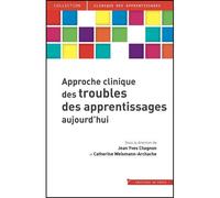 Approche clinique des troubles des apprentissages aujourd'hui - J.Y. Chagnon - In Press Eds - broché - Etude