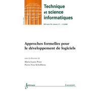 Approches formelles pour le developpement de logiciels tech - Potet Marie-Laure - Hermes Science Publications - broché - Livre